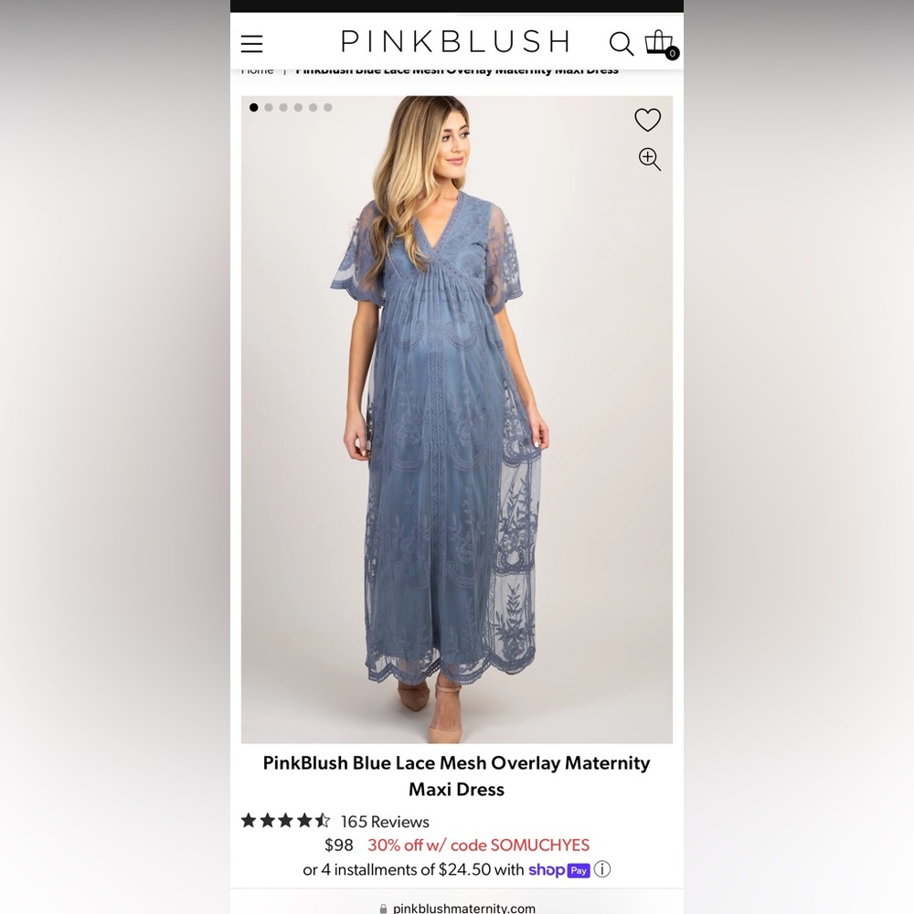 Maternity (can also be worn non-maternity) dress size Small, only worn once